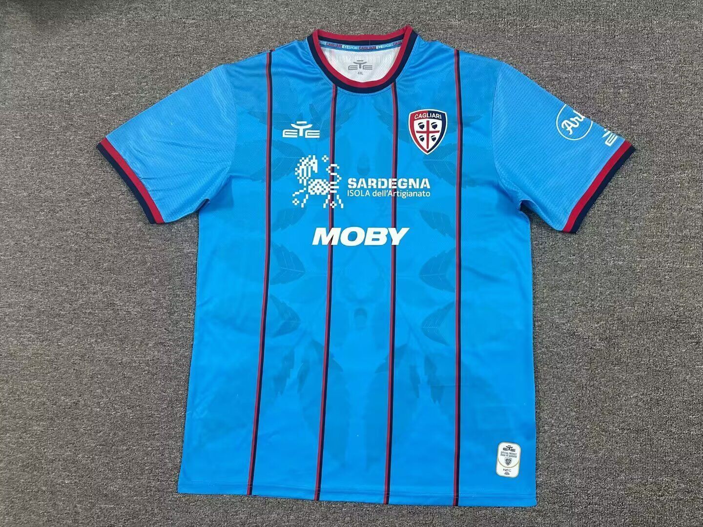 Cagliari Calcio 2025/2026 Blue Third Kit Football Jersey Kit