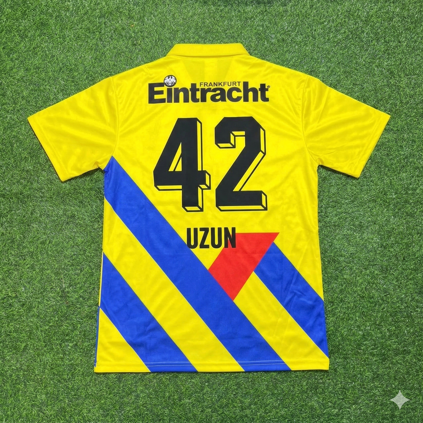 Can Uzun Eintracht Frankfurt Retro Yellow Football Jersey Kit
