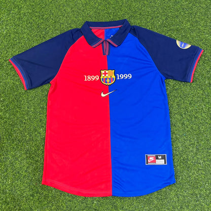 Carles Puyol Barcelona 1998/1999 Retro Football Jersey Kit