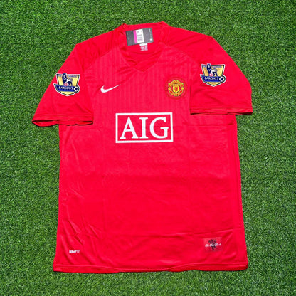Carlos Tevez #32 Manchester United 2007 2008 Home EPL Retro Football Jersey