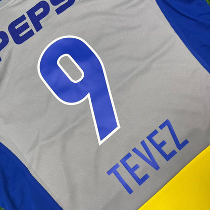 Carlos Tevez Boca Juniors 2002 Away Retro Football Jersey Kit