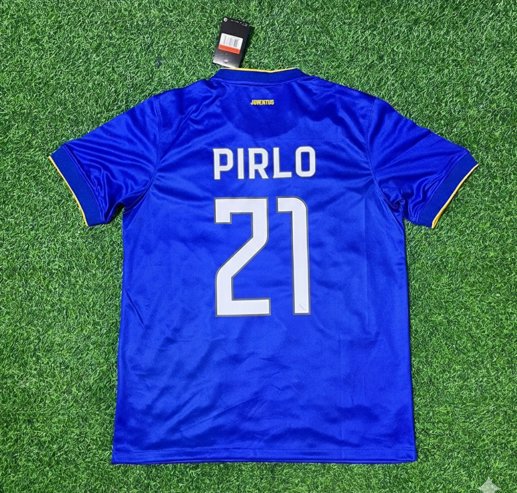 Andrea Pirlo Juventus 2014/15 Retro Blue Football Jersey Collection