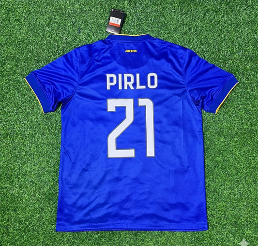 Andrea Pirlo Juventus 2014/15 Retro Blue Football Jersey Collection
