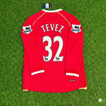 Carlos Tevez Manchester United 2006-2007 Red Football Jersey