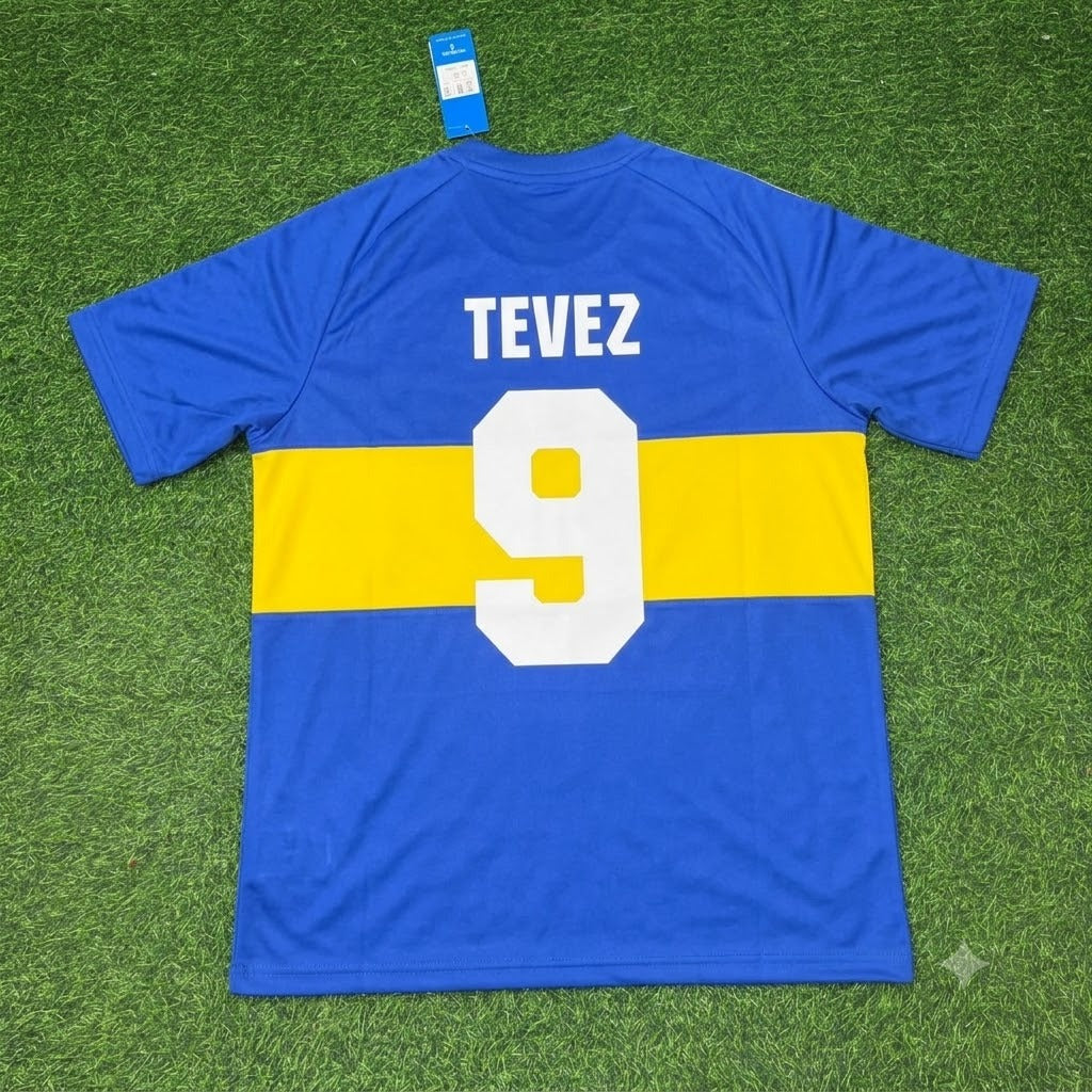 Carlos Tevez Boca Juniors Retro Football Commemorative Football Jersey