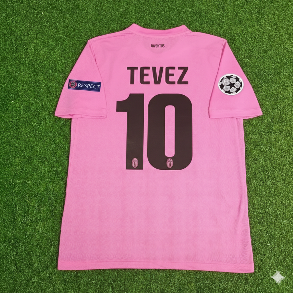 Carlos Tevez Juventus Pink 2012 2013 Season Retro Football Jersey