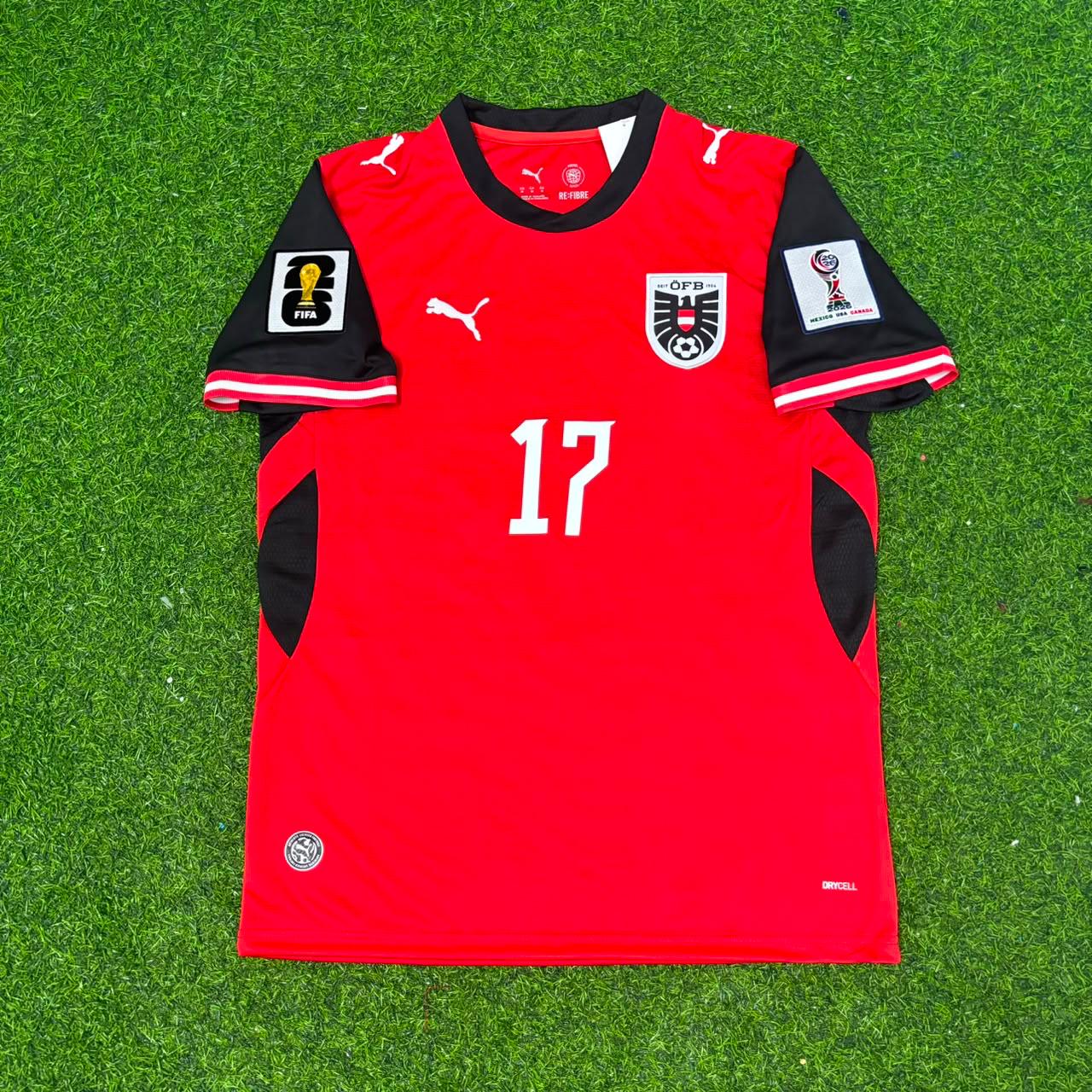 Carney Chukwuemeka Austria 2026 World Cup Home Red Football Jersey