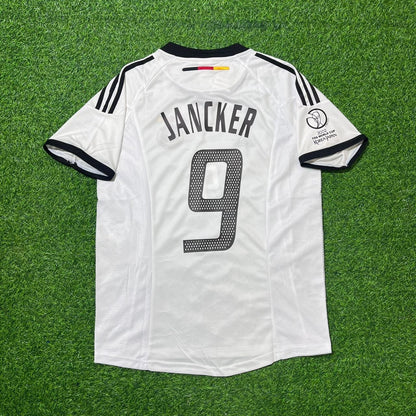 Germany World Cup 2002 Carsten Jancker Deutschland Weißes Retro Fußballtrikot Kit