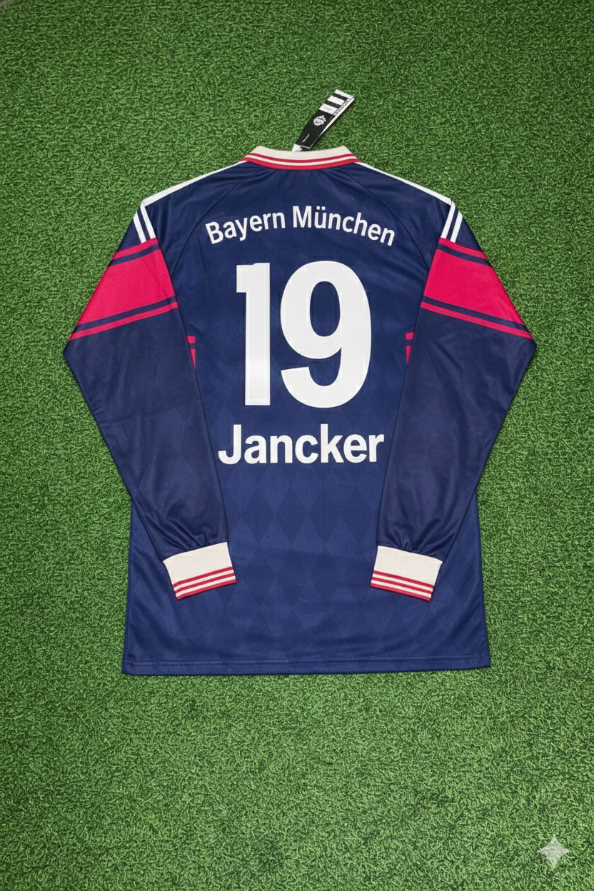 Carsten Jancker FC Bayern München 1997/98 Saison Langarm Heim Retro