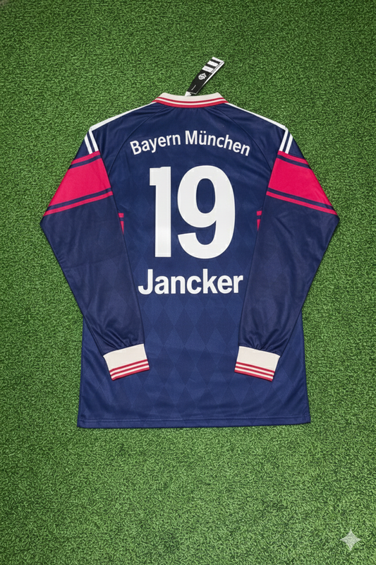 Carsten Jancker FC Bayern München 1997/98 Saison Langarm Heim Retro