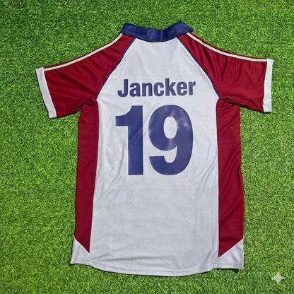 Carsten Jancker #19 FC Bayern München 1998-1999 Auswärts Retro Fußballtrikot Grau Jersey