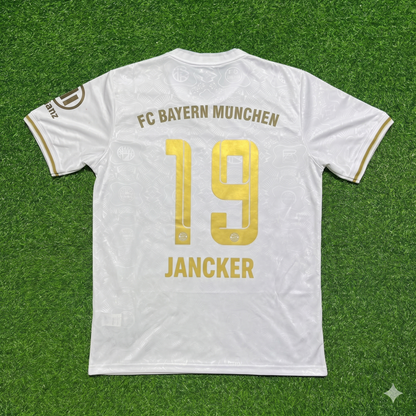 Carsten Jancker #19 FC Bayern München 125 Years Anniversary Special-Edition White Football Jersey