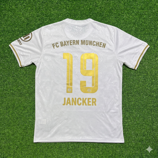 Carsten Jancker #19 FC Bayern München 125 Years Anniversary Special-Edition White Football Jersey