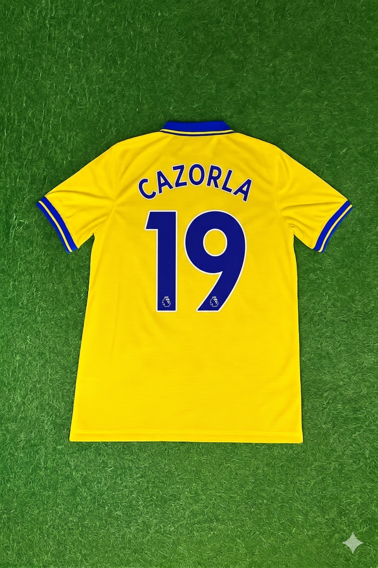 Santi Cazorla Arsenal 2013/2014 Yellow Retro Football Jersey Kit