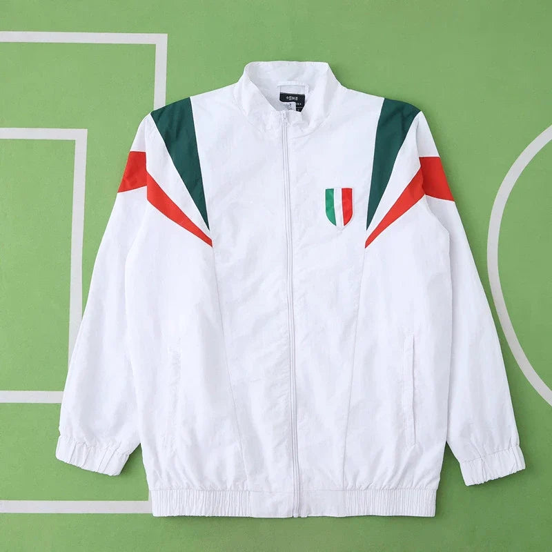 Italy 2025/26 Season White Football Windbreaker Windjacke