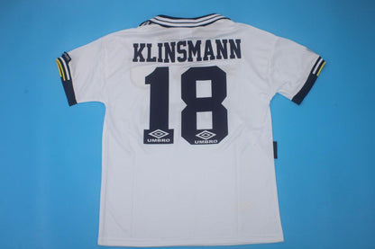Jürgen Klinsmann Tottenham Hotspur 1994-1995 Home White Retro Football Jersey Kit