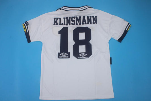 Jürgen Klinsmann Tottenham Hotspur 1994-1995 Home White Retro Football Jersey Kit