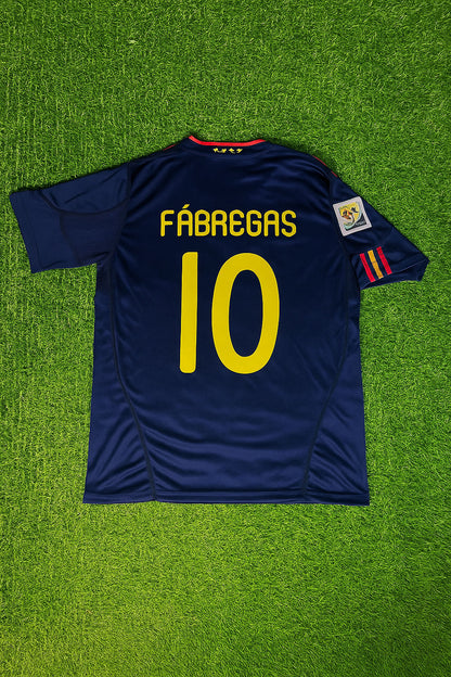 Cesc Fabregas #10 - Spain 2010 World Cup Final Retro Football Jersey Kit