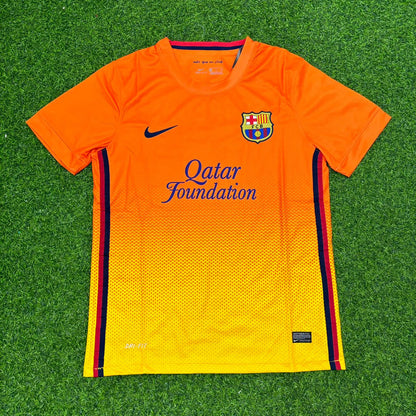 Cesc Fabregas 4 Barcelona 2012 2013 Orange Retro Football Jersey Kit