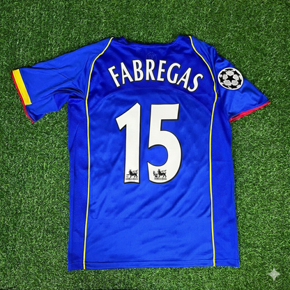 Cesc Fabregas Arsenal 2004/05 Blue Retro Football Jersey
