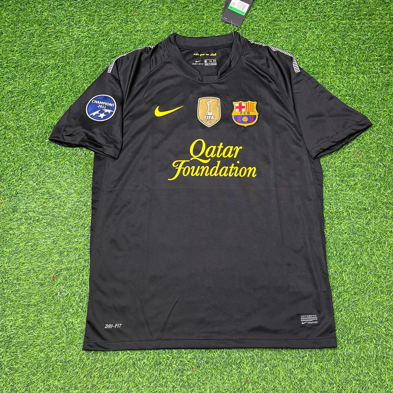 Cesc Fabregas Black Barcelona 2011/12 Retro Kit Shirt Football Jersey