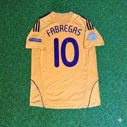 Spain EURO 2008 Cesc Fabregas 10- Retro Football Jersey