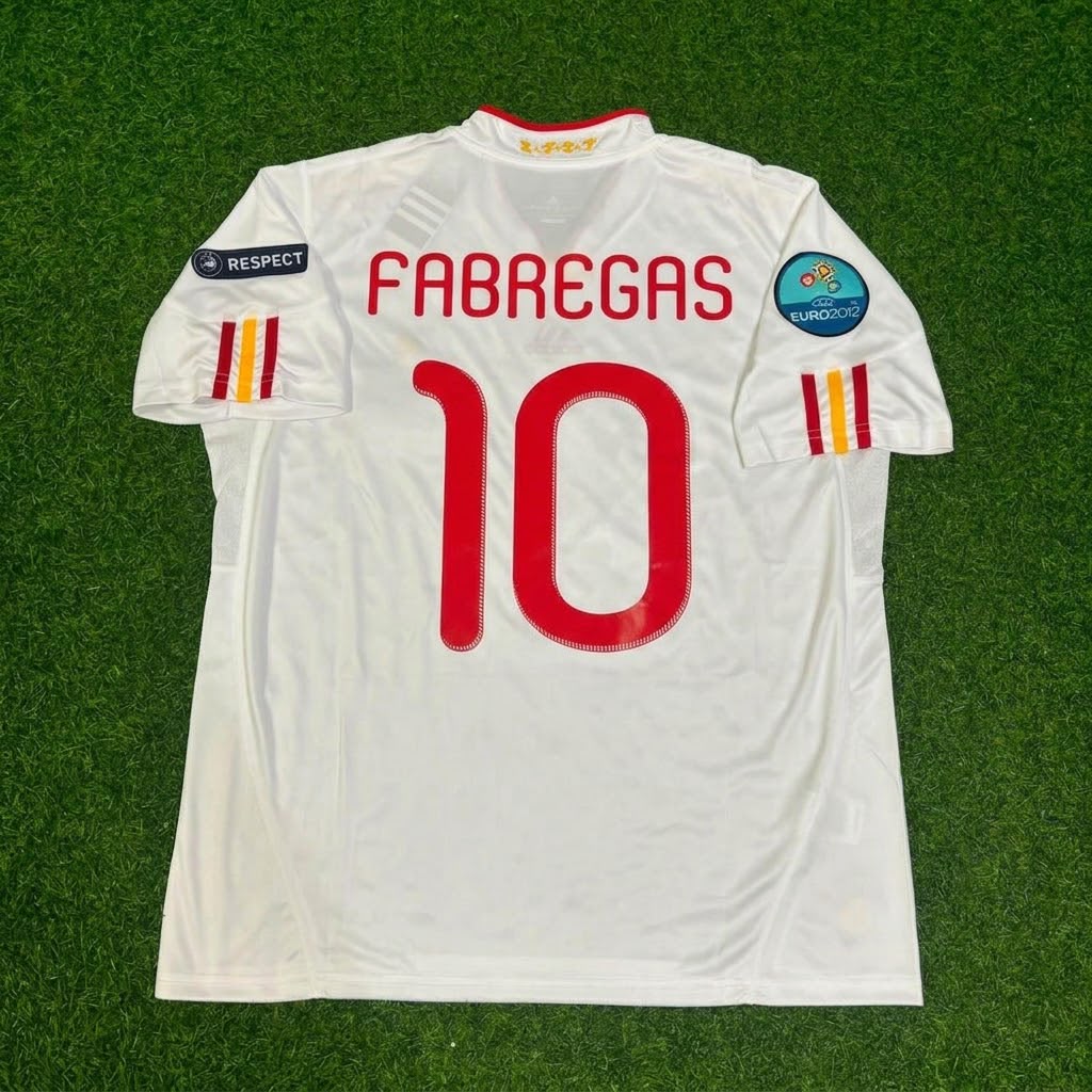 Cesc Fabregas Spain EURO 2012 Final Retro Football Jersey