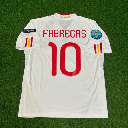 Cesc Fabregas Spain EURO 2012 Final Retro Football Jersey