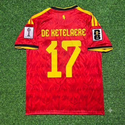 Charles De Ketelaere Belgique Belgien Belgie 2026 World Cup Football Jersey