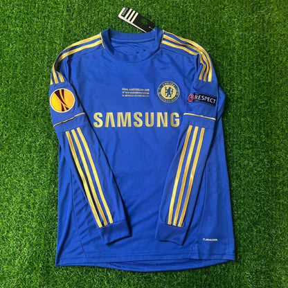 Chelsea 2013 Europe League Final Amsterdam Blue Retro Football Jersey Kit