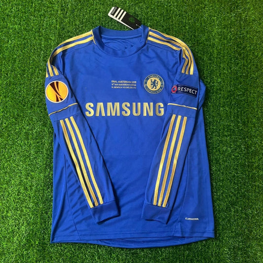 Chelsea 2013 Europe League Final Amsterdam Blue Retro Football Jersey Kit