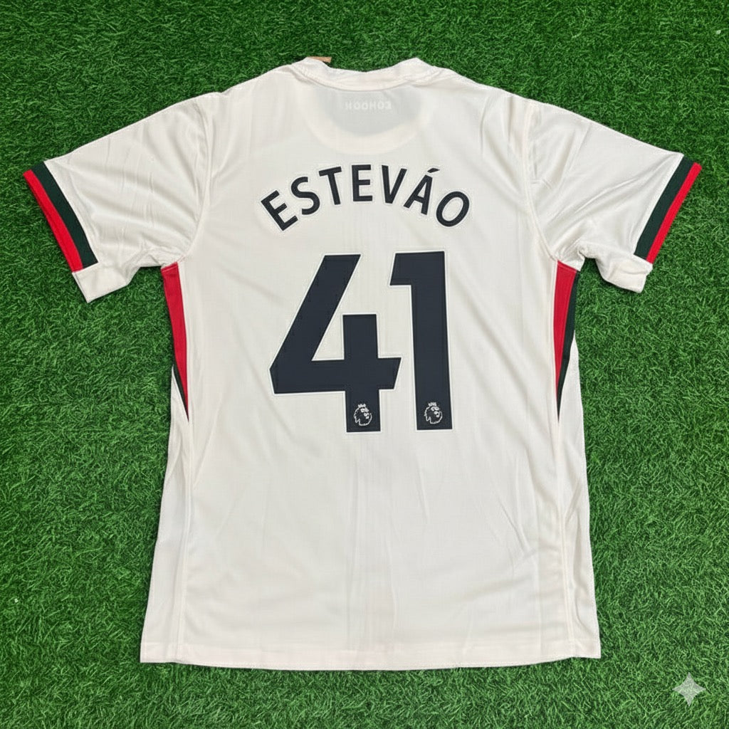 Estêvão Chelsea 2026 White Football Jersey