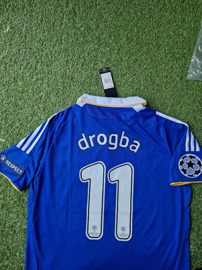 Didier Drogba 11 Chelsea 2008 Champhions League Final Football Jersey Kit