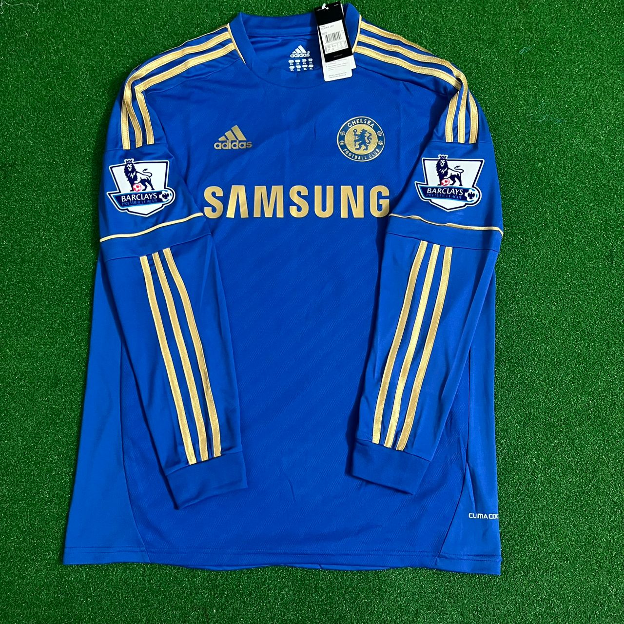 Fernando Torres Chelsea 2012/13 Premier League Patch Blue Retro Football Jersey