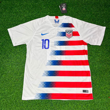 Christian Pulisic USA 2018/ 2019 Season White Football Jersey Collection