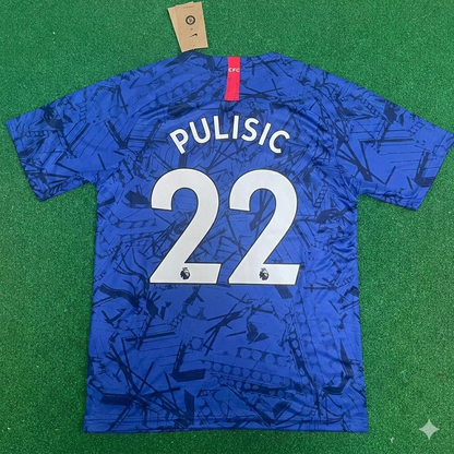 Christian Pulisic #22 Chelsea 2019 2020 Blue Retro Football Jersey Kit