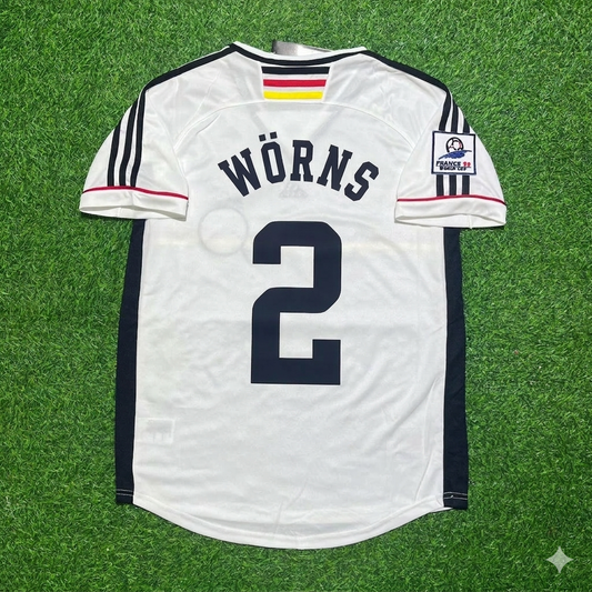 Christian Wörns Deutschland 1998 World Cup Retro Fußballtrikot
