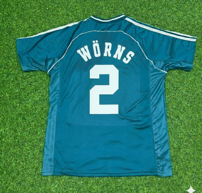 Germany World Cup 1998 Christian Wörns Away Retro Football Jersey