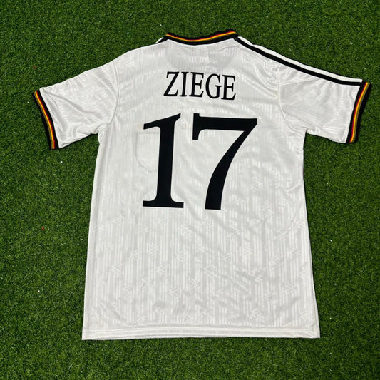 Christian Ziege Deutschland EM 1996 Finale Heim Retro Fußballtrikot Set Jersey