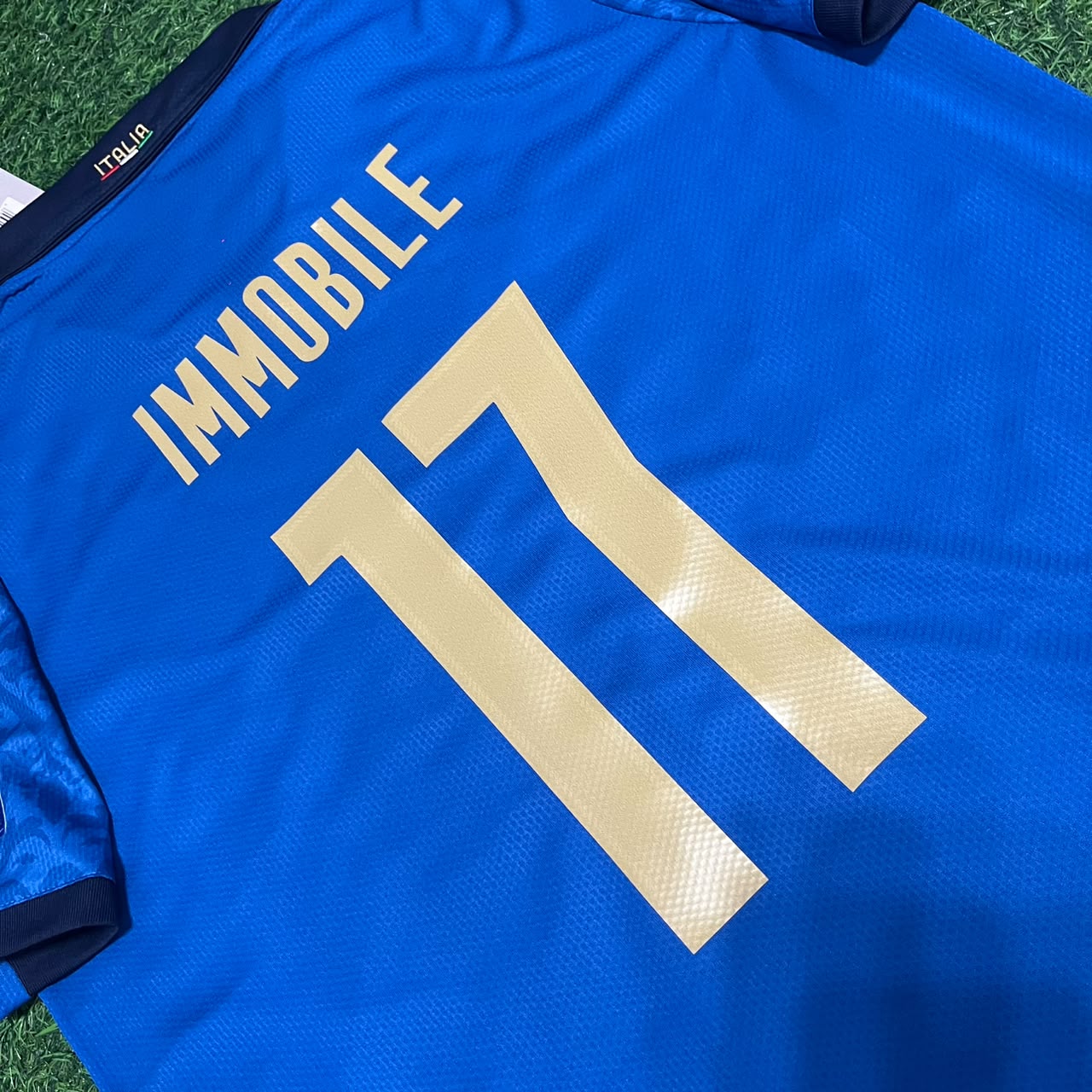Italy EURO 2020 Ciro Immobile #17 Final Retro Football Jersey