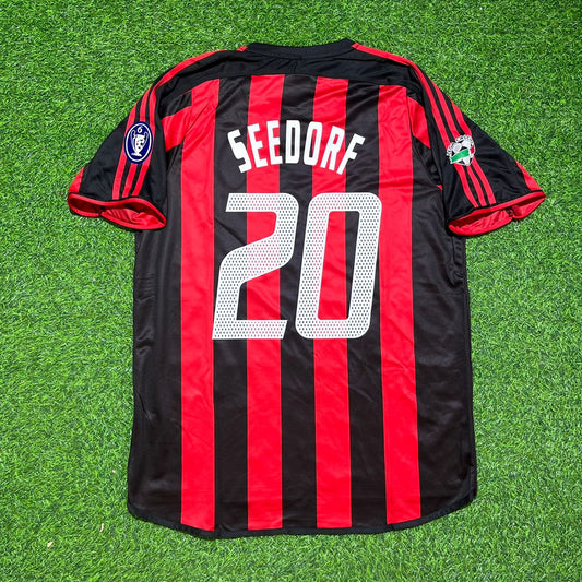 Clarence Seedorf #20 AC Milan 2003 2004 Home Retro Football Jersey