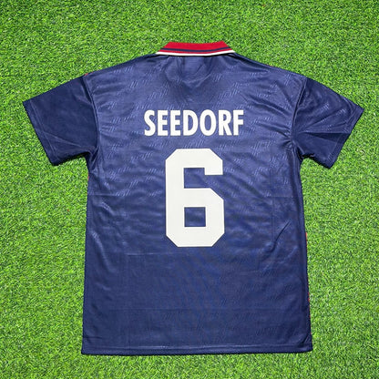 Clarence Seedorf #6 Ajax 1994 1995 Champions League Away Retro Football Jersey