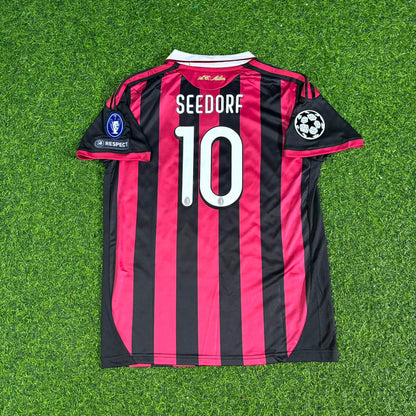 Clarence Seedorf AC Milan 2008-2009 Kids Home Retro Football Jersey Kit