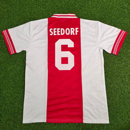 Clarence Seedorf #6 Ajax 1994-1995 Home Retro Football Jersey Kit