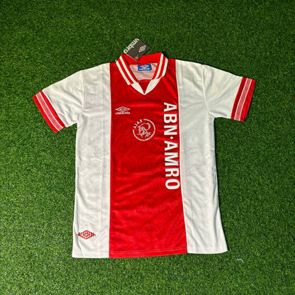 Clarence Seedorf #4 Ajax 1994/95 White Retro Football Jersey Kit