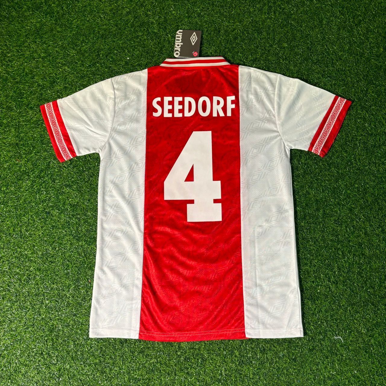 Clarence Seedorf #4 Ajax 1994/95 White Retro Football Jersey Kit