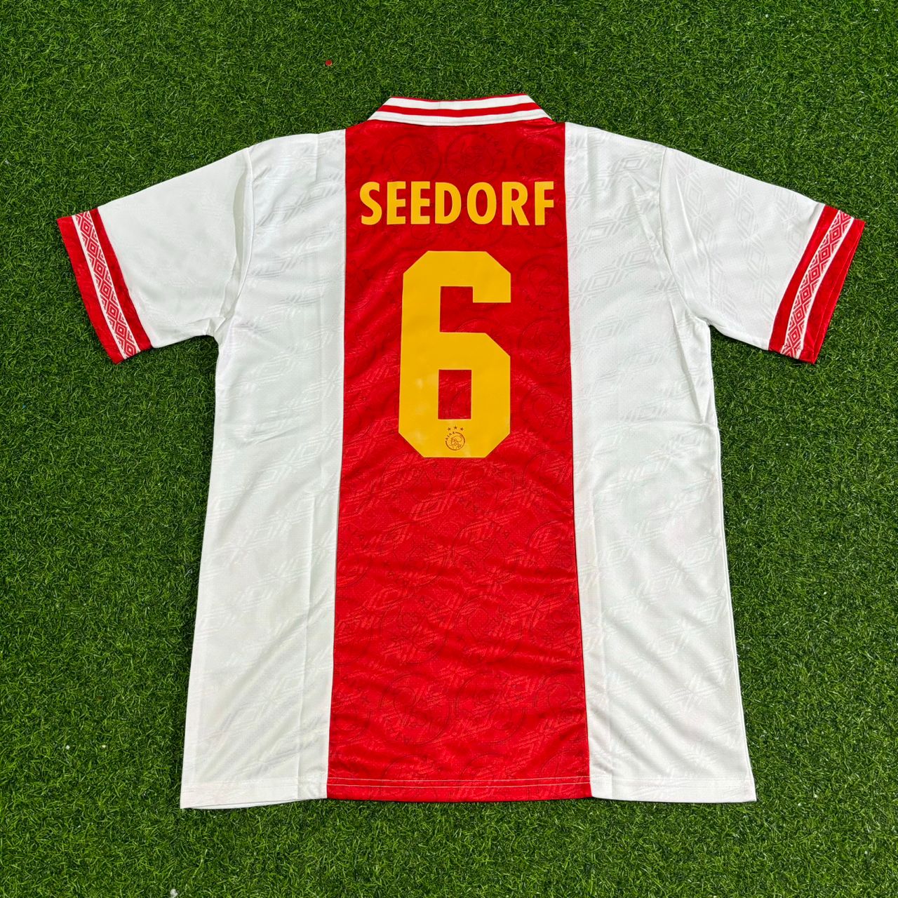 Clarence Seedorf Ajax Retro Golden Printing Football Jersey