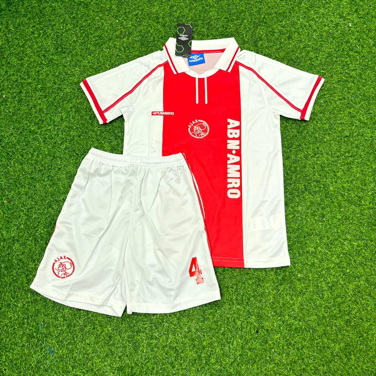 Clarence Seedorf Ajax Retro White Football Jersey Kit