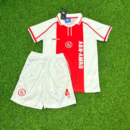 Clarence Seedorf Ajax Retro White Football Jersey Kit