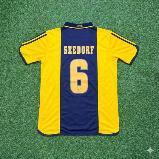Clarence Seedorf Ajax Retro Yellow Football Jersey Kit